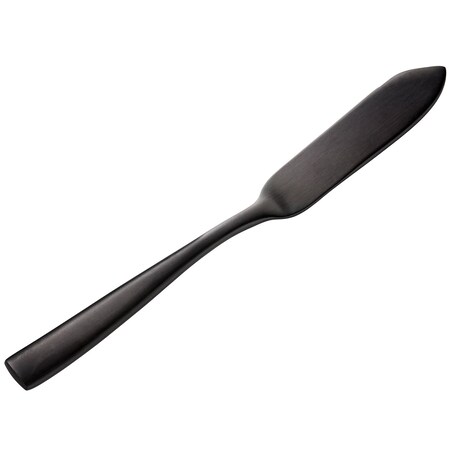 Bon Chef Manhattan, Butter Knife, Matte Finish, 18/10, 6.63" - Black Matte , set of 12 S3010BM